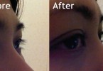 eyelash before - after