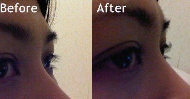 eyelash before - after