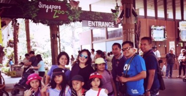 At Singapore Zoo Entrance