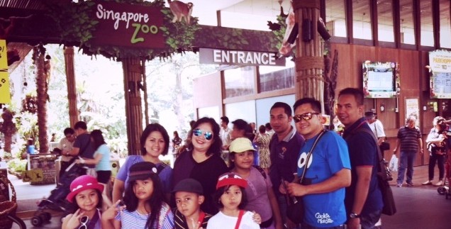 At Singapore Zoo Entrance