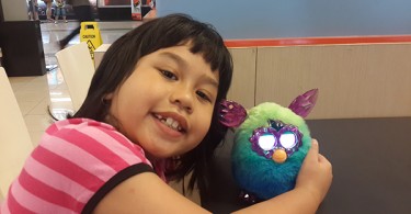 Shaina and her Furby